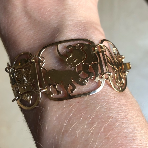 Wild Animal Goldtone Bracelet - Picture 3 of 5
